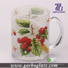 Taza de vidrio con decalque y cristalería y taza de colores (GB094412)